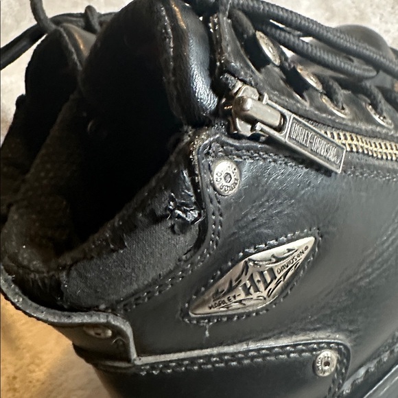 Harley Davidson Havoc Women’s Leather Black Boots Size 7.5 - Picture 6 of 10